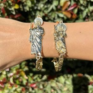 14k Oro Laminado San Judas Tadeo bracelet